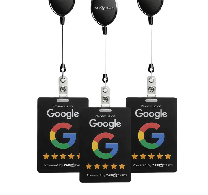 ZappyCards NFC Google review cards